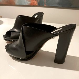 Veronica Beard platform sandals.